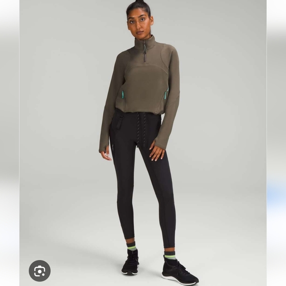 Lululemon Tech Fleece Hiking 1/4 Zip Pullover Carob Brown Size 4 - Picture 1 of 14